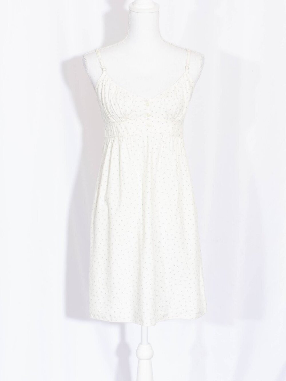 BRANDY MELVILLE Floral Empire Waist Mini Dress Cottagecore Coquette Size 12